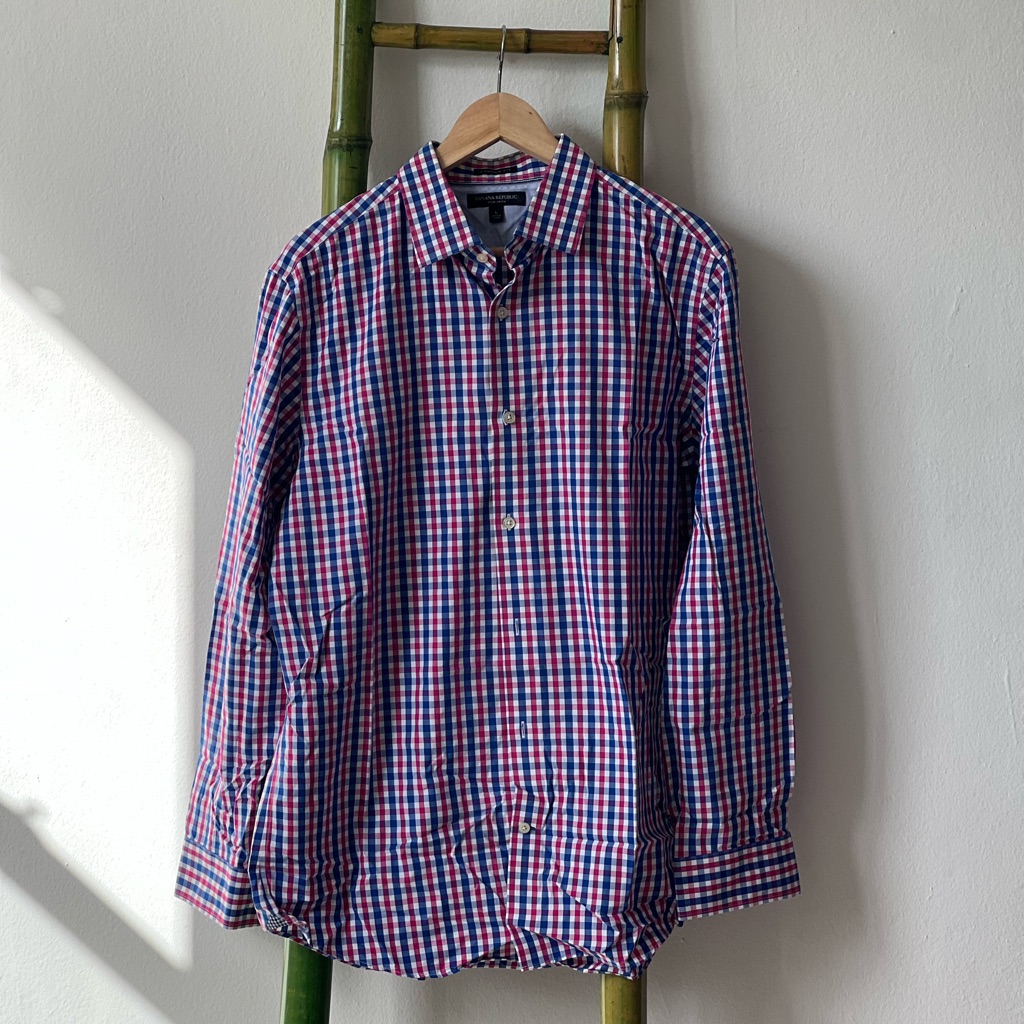 Multi Color Checkered Button Down